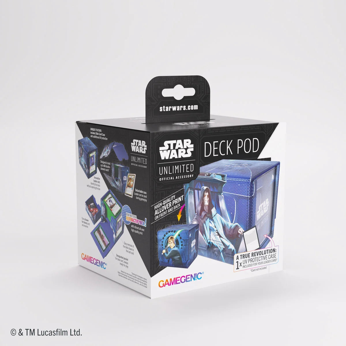 Gamegenic: Star Wars Unlimited Deck Pod - Emperor Palpatine / Jedi Luke Skywalker