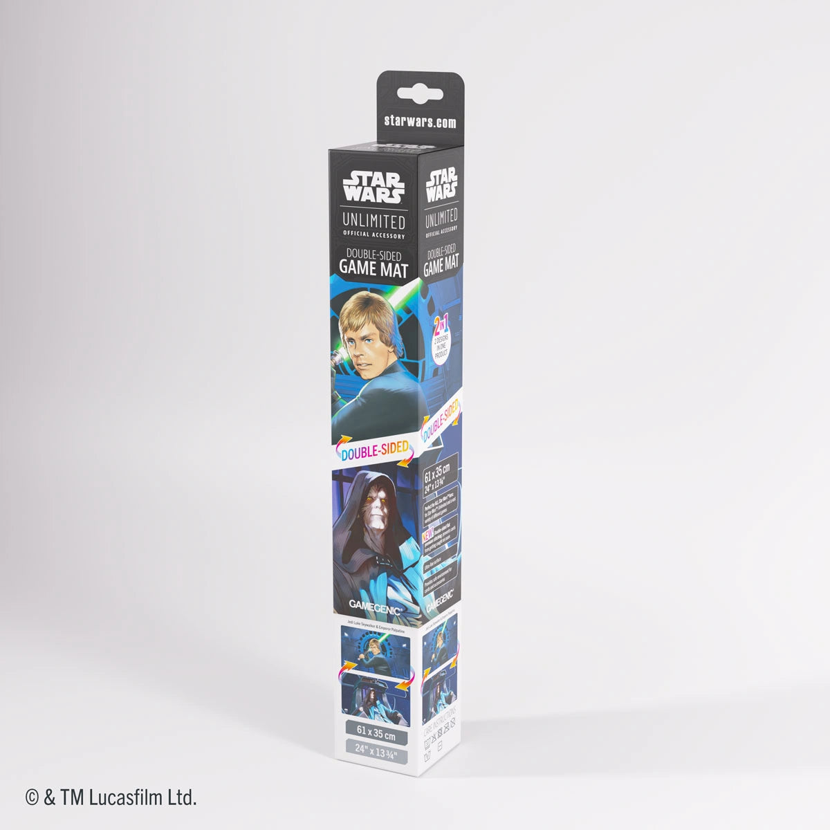Star Wars: Unlimited Game Mat - Jedi Luke Skywalker / Emperor Palpatine (Double Sided)