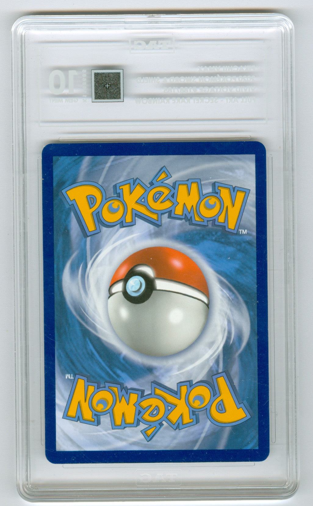 2020 Pokemon Vivid Voltage #188 Pikachu VMax - Full Art Secret Rare Rainbow TAG 10