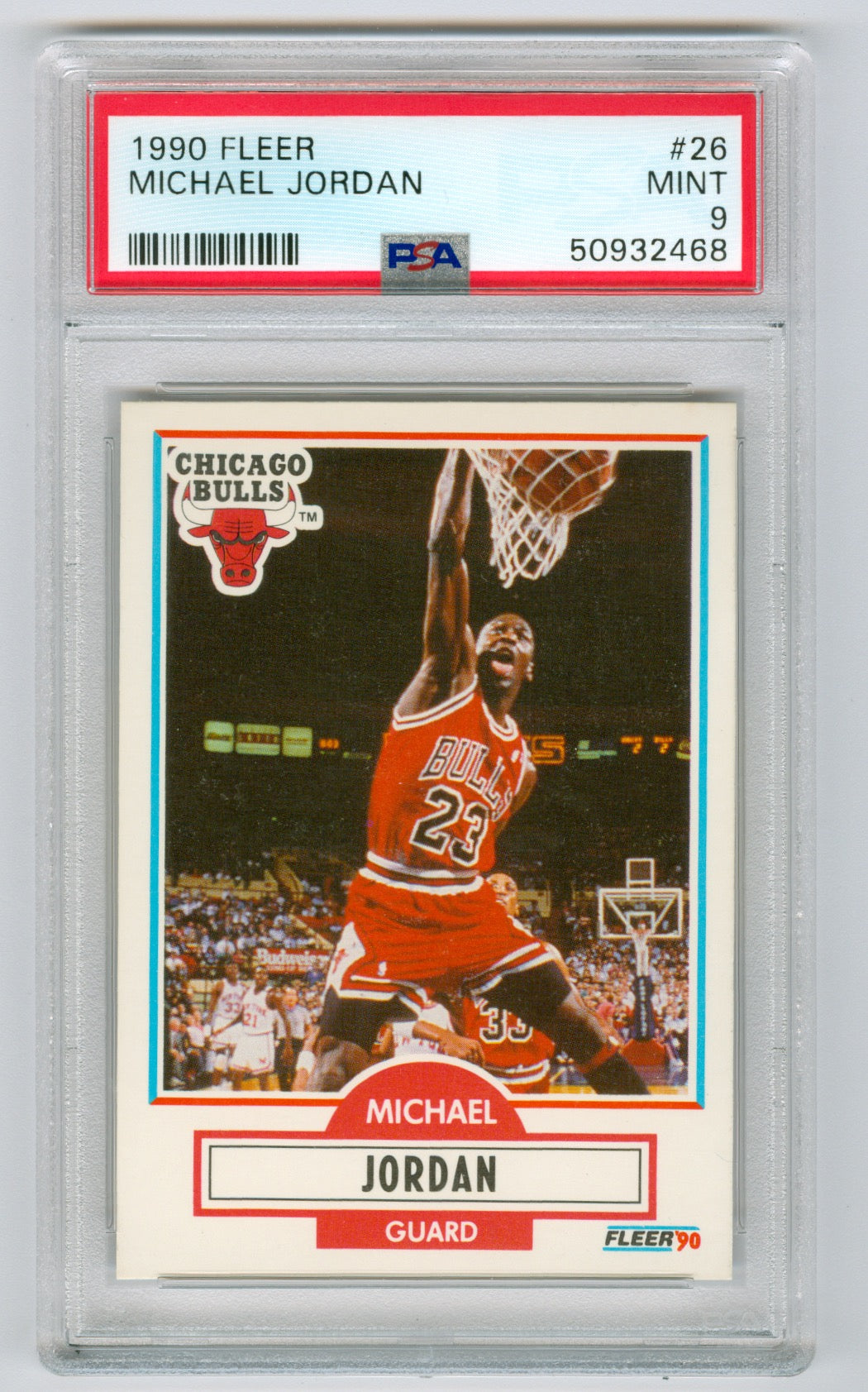 1990-91 Fleer #26 Michael Jordan PSA 9