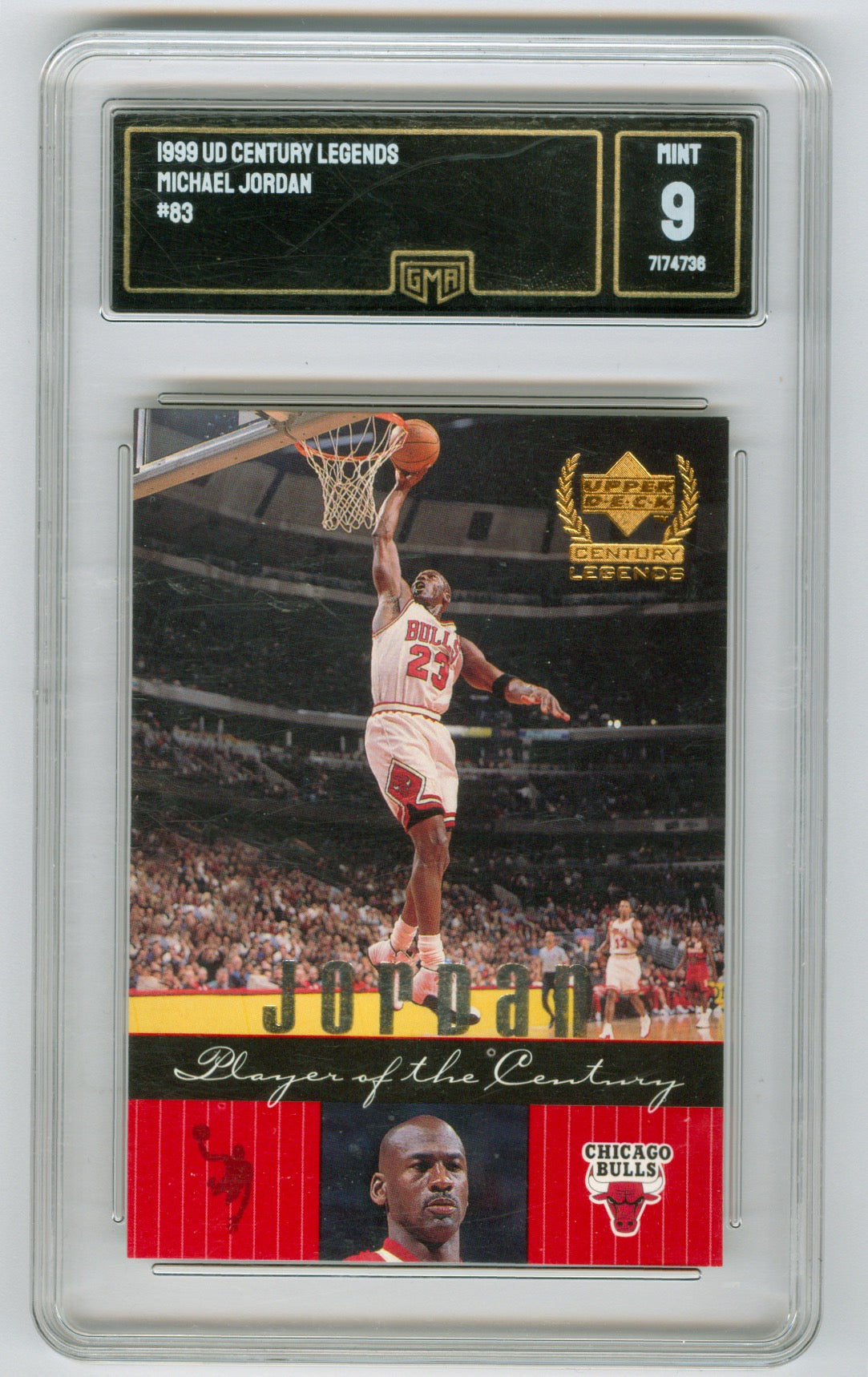 1999-00 Upper Deck Century Legends #83 Michael Jordan GMA 9