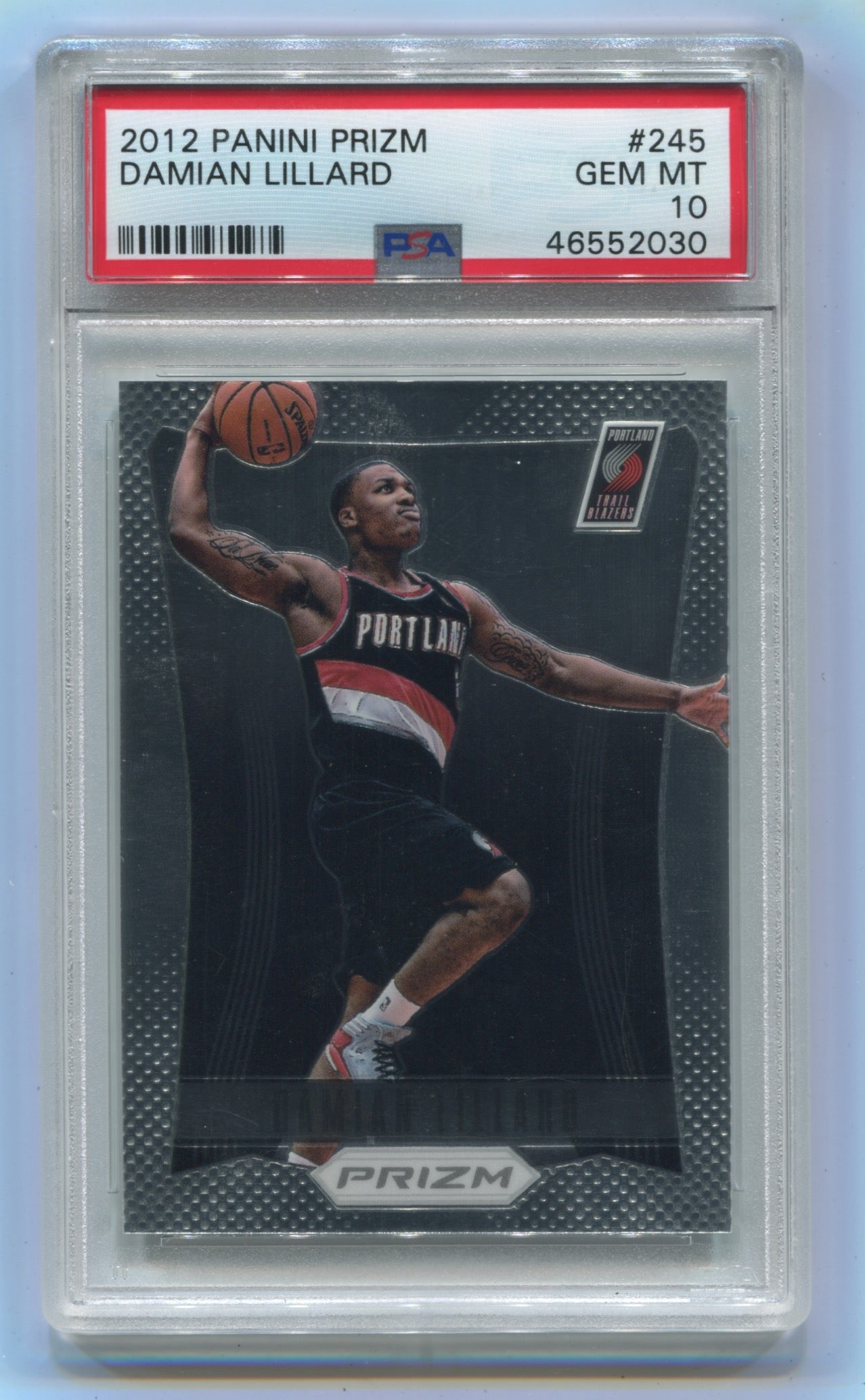 2012-13 Panini Prizm #245 Damian Lillard PSA 10 (Rookie)