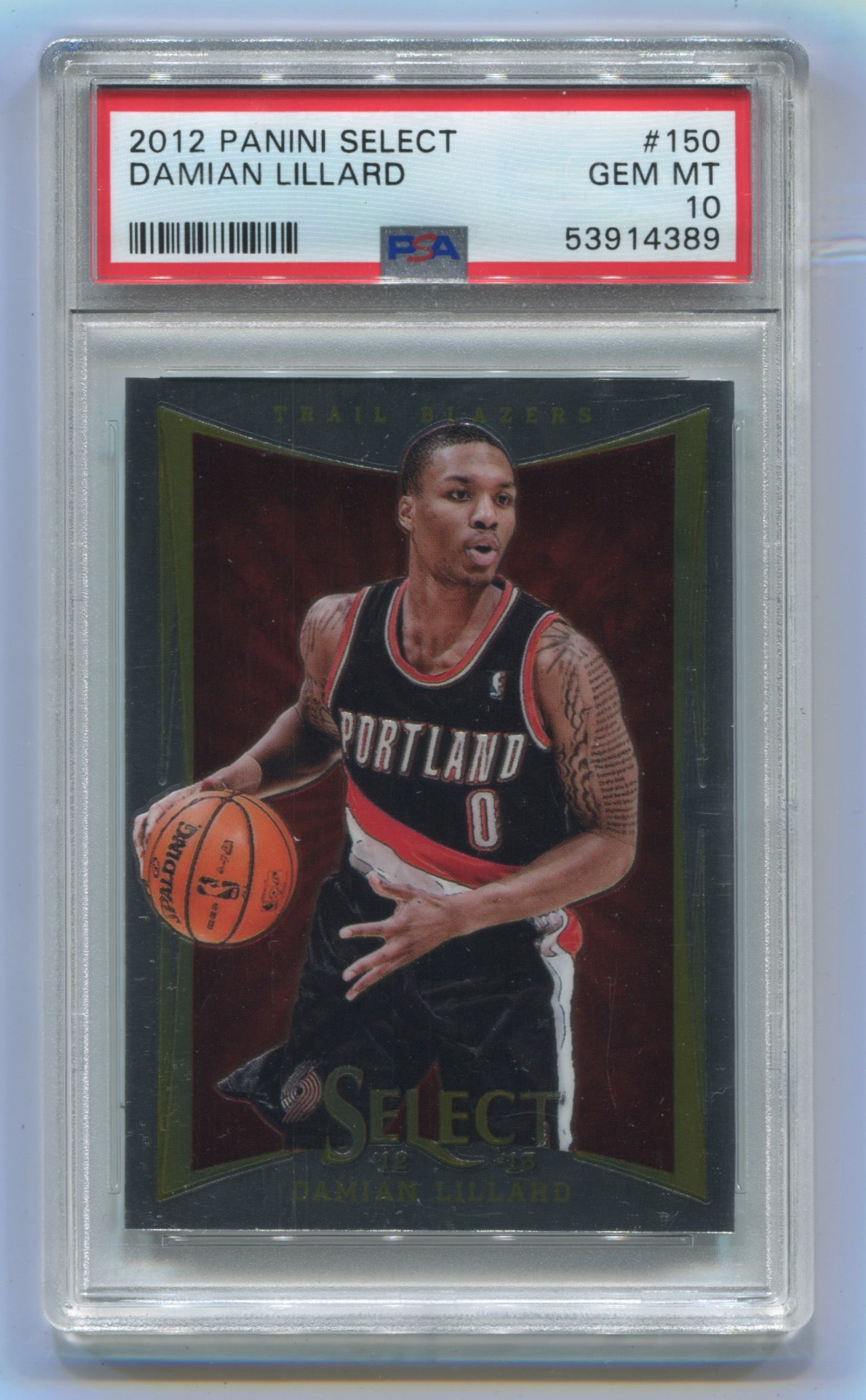 2012-13 Panini Select #150 Damian Lillard PSA 10 (Rookie)