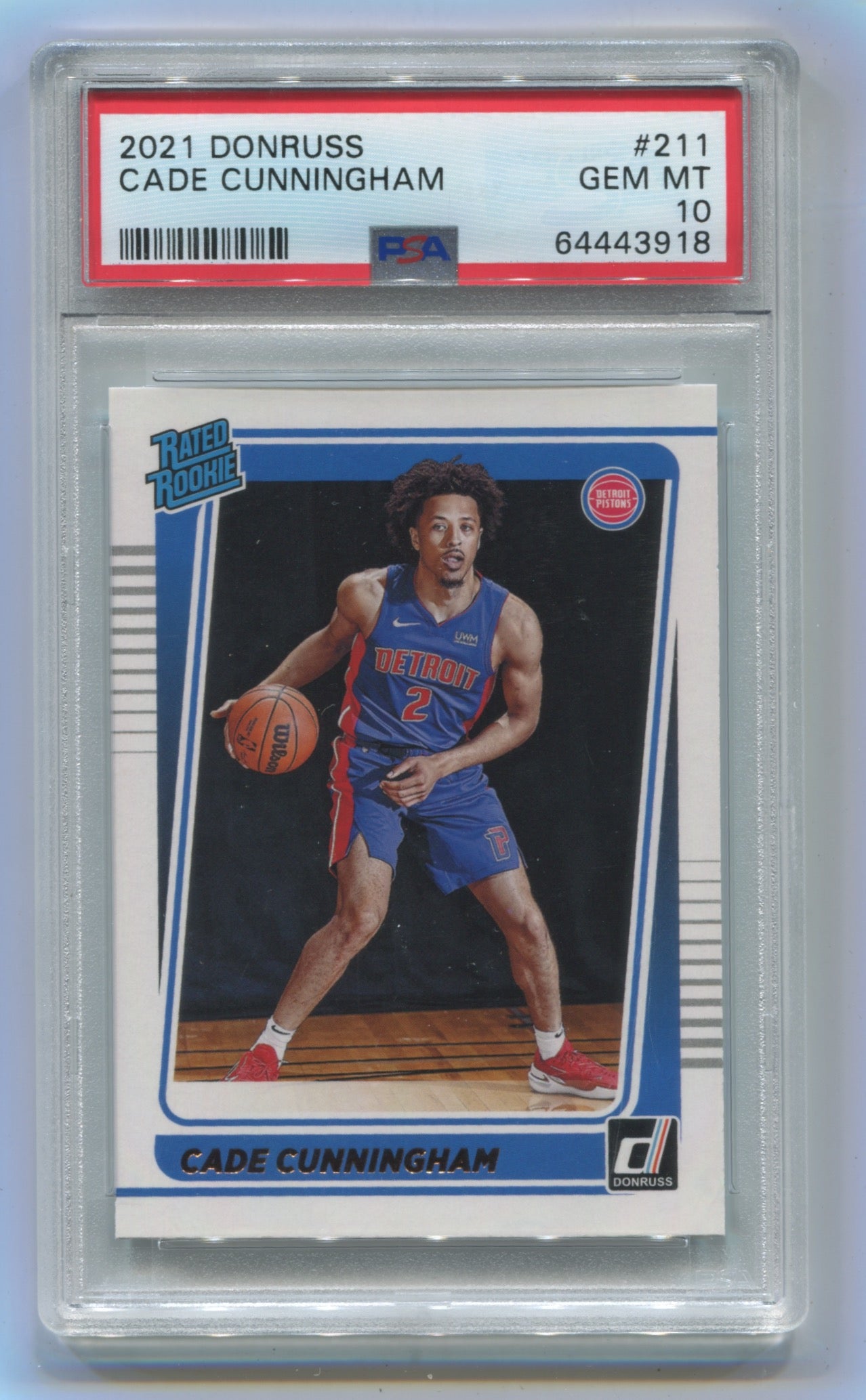 2021-22 Donruss #211 Cade Cunningham PSA 10 (Rookie)