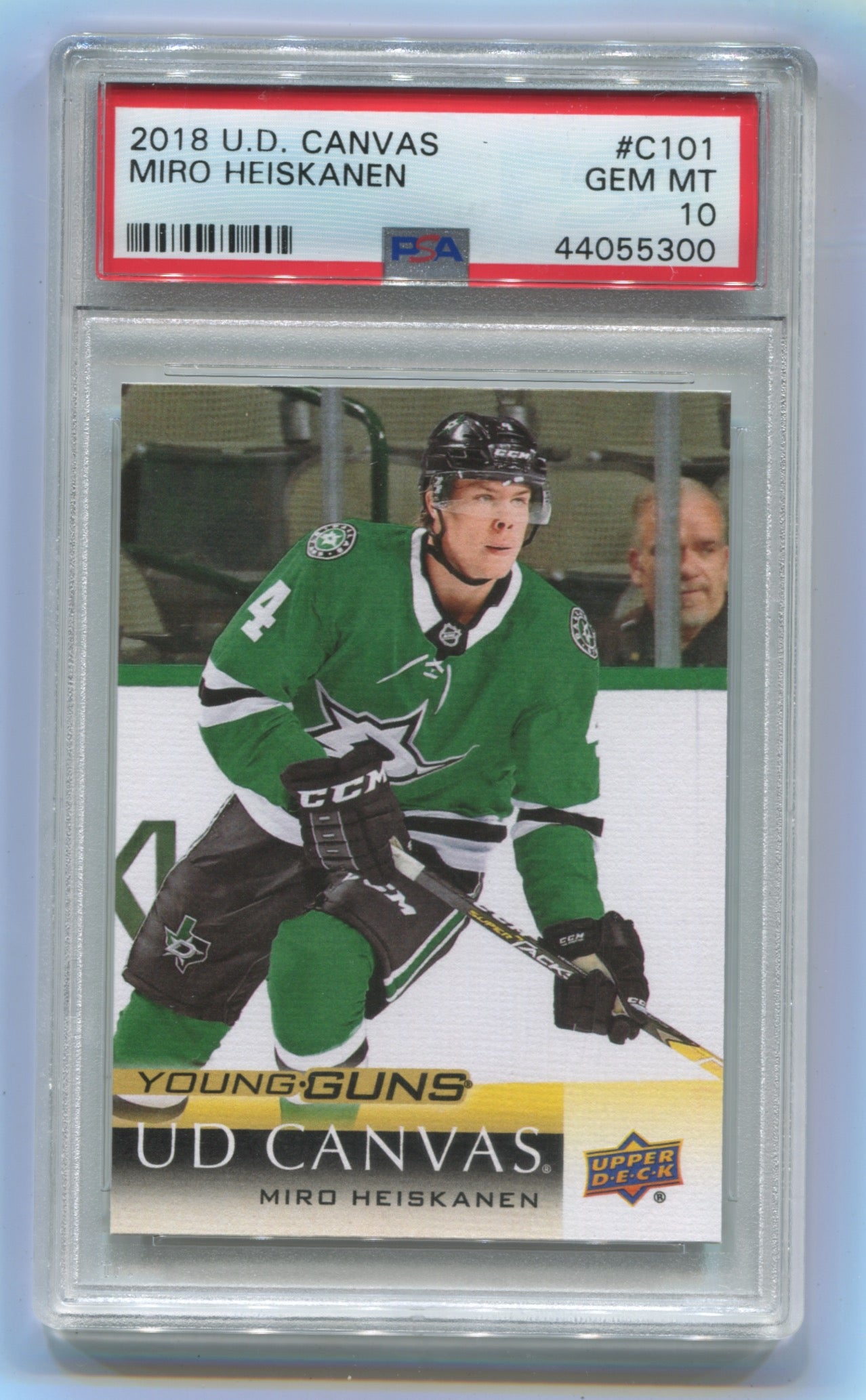 2018-19 Upper Deck Canvas #C101 Miro Heiskanen PSA 10 (Rookie)