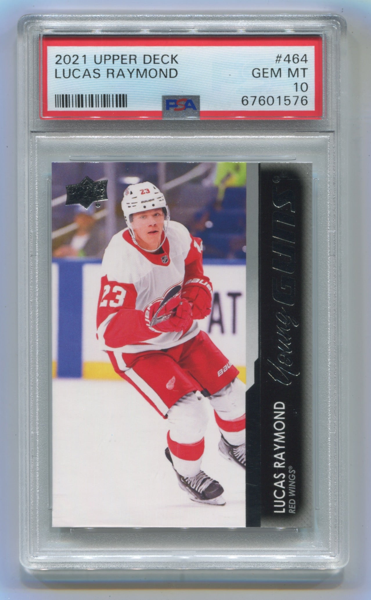 2021-22 Upper Deck #464 Lucas Raymond PSA 10 (Rookie)