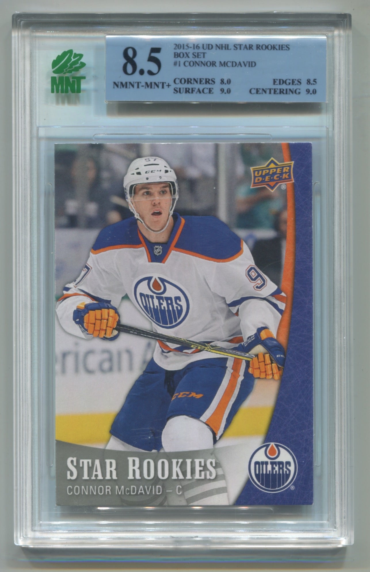 2015-16 UD Star Rookies #1 Connor McDavid MNT 8.5 (Rookie)