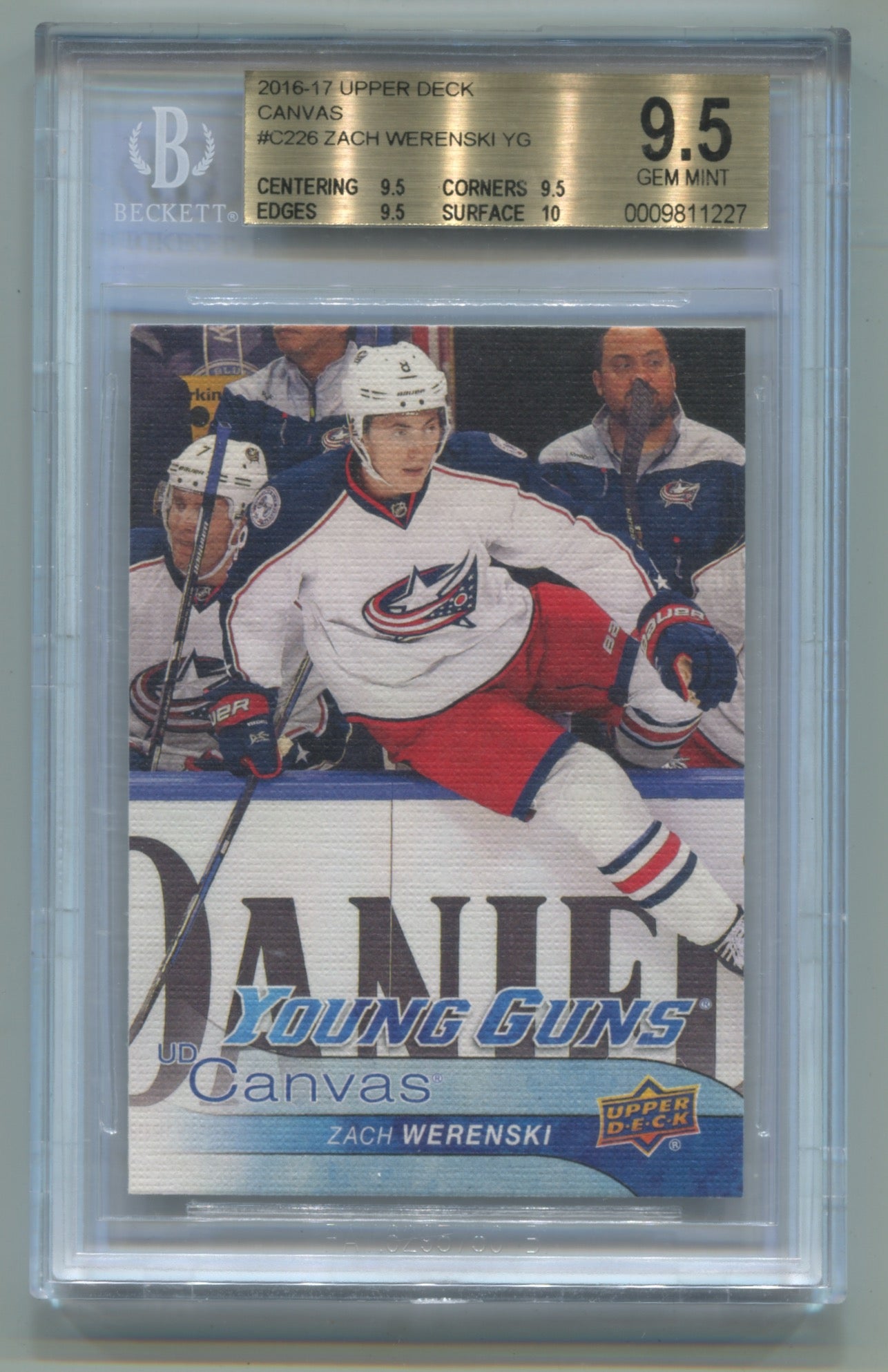 2016-17 Upper Deck Canvas #C226 Zach Werenski BGS 9.5 (Rookie)