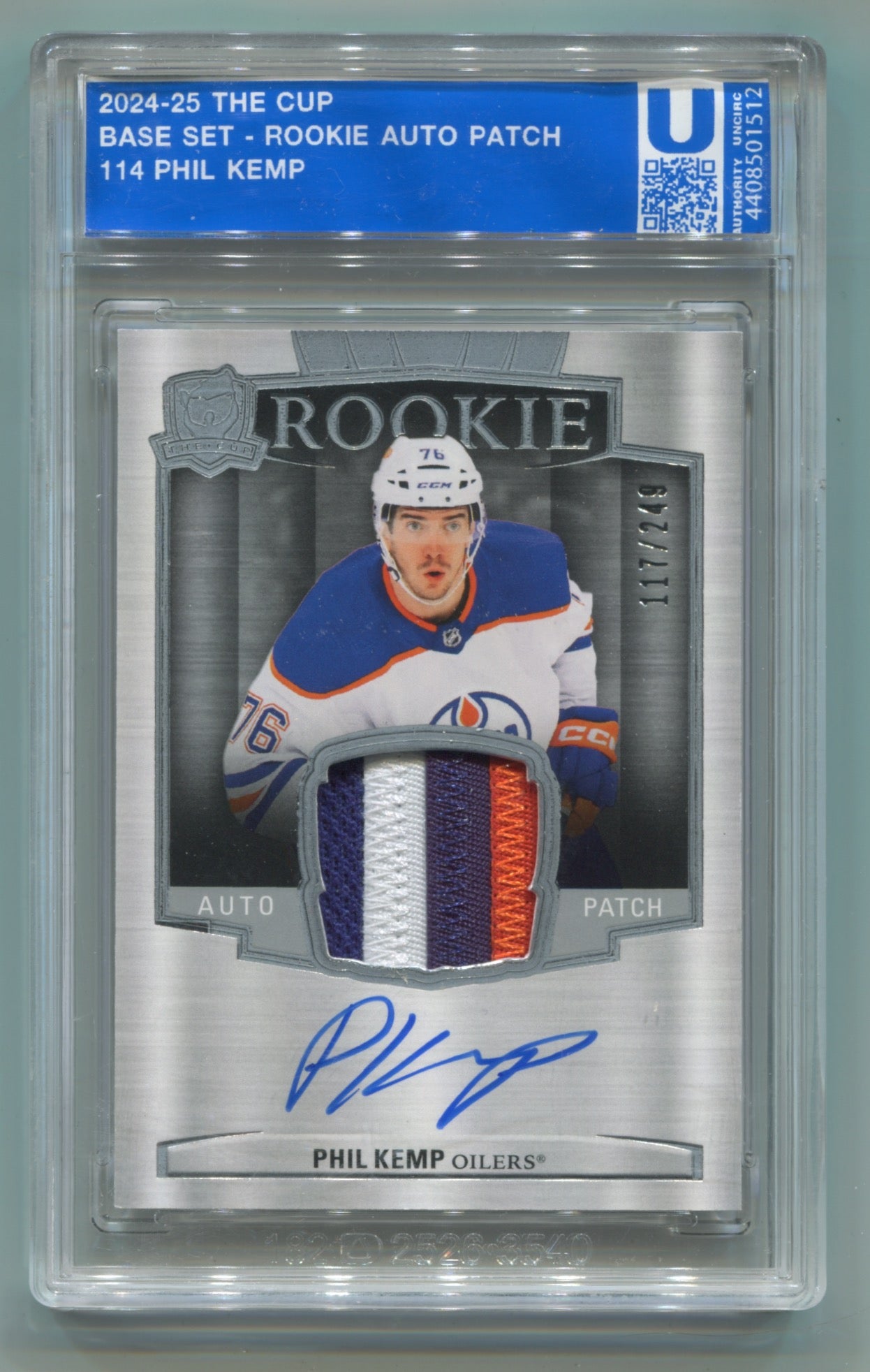 2024-25 Upper Deck The Cup #114 Phil Kemp #114/249 (Rookie)