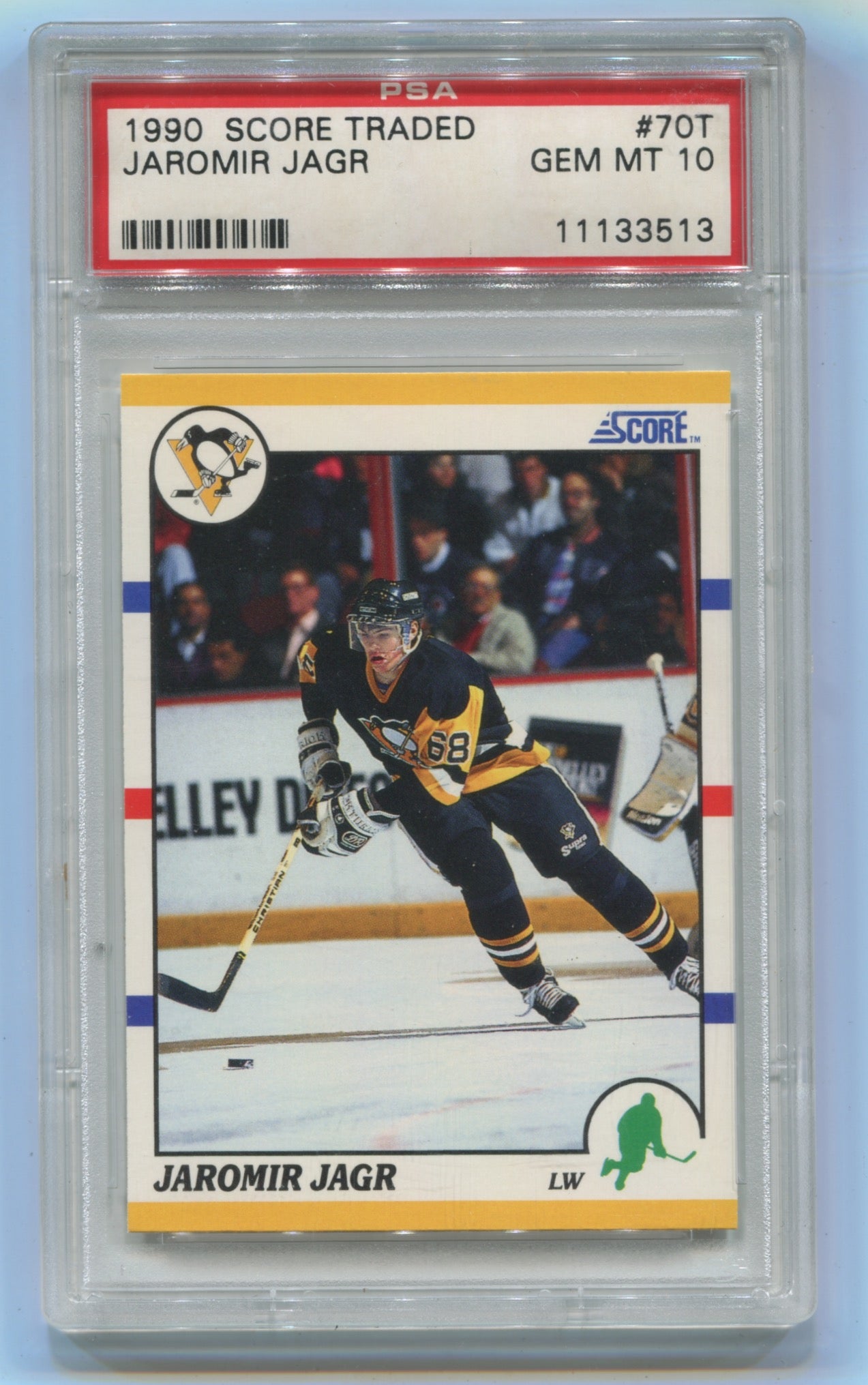 1990-91 Score Traded #70T Jaromir Jagr PSA 10 (Rookie)