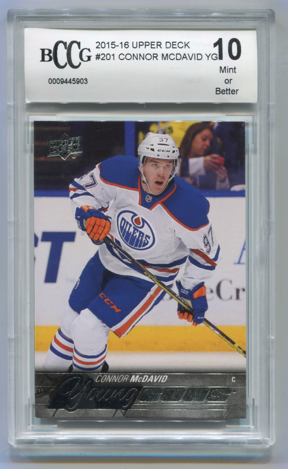 2015-16 Upper Deck #201 Connor McDavid BCCG 10 (Rookie)