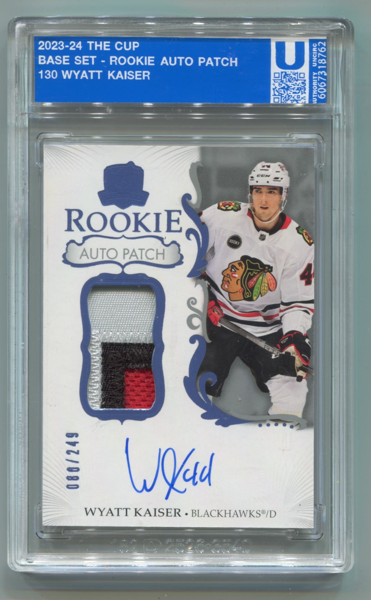 2023-24 Upper Deck The Cup #130 Wyatt Kaiser #080/249 (Rookie)