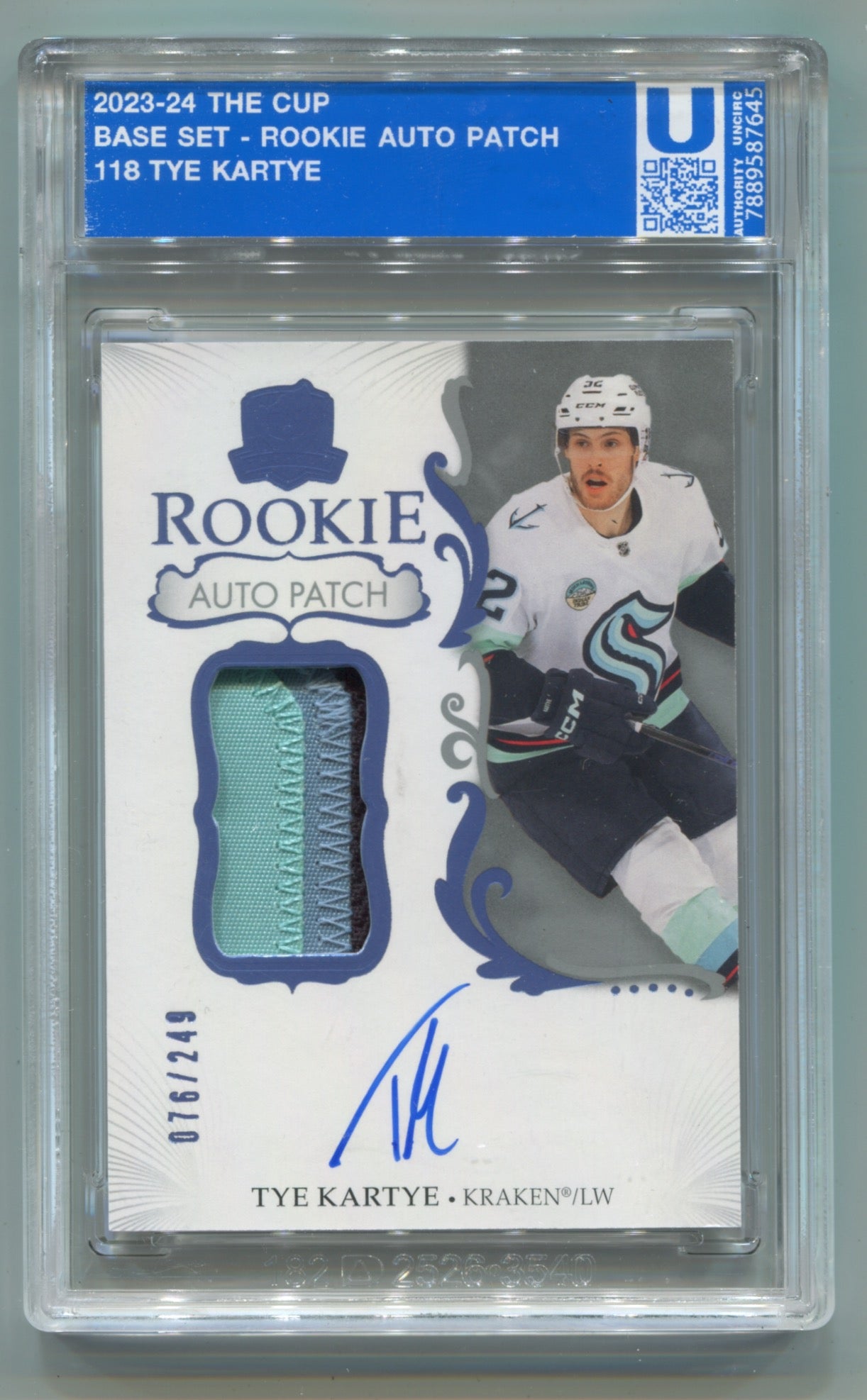 2023-24 Upper Deck The Cup #118 Tye Kartye #076/249 (Rookie)