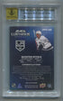 2021-22 Upper Deck Black Lustrous Rookie Autograph Patch #LRPAQB Quinton Byfield #72/75 BGS 8 (Auto 10) (Rookie)