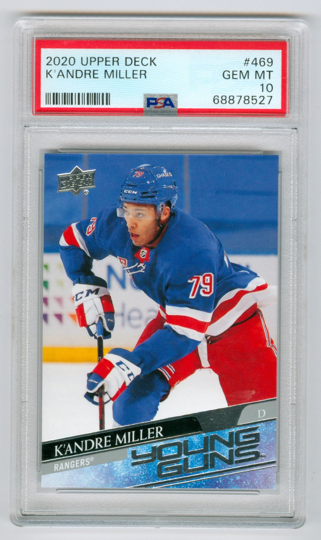 2020-21 Upper Deck #469 K'Andre Miller PSA 10 (Rookie)