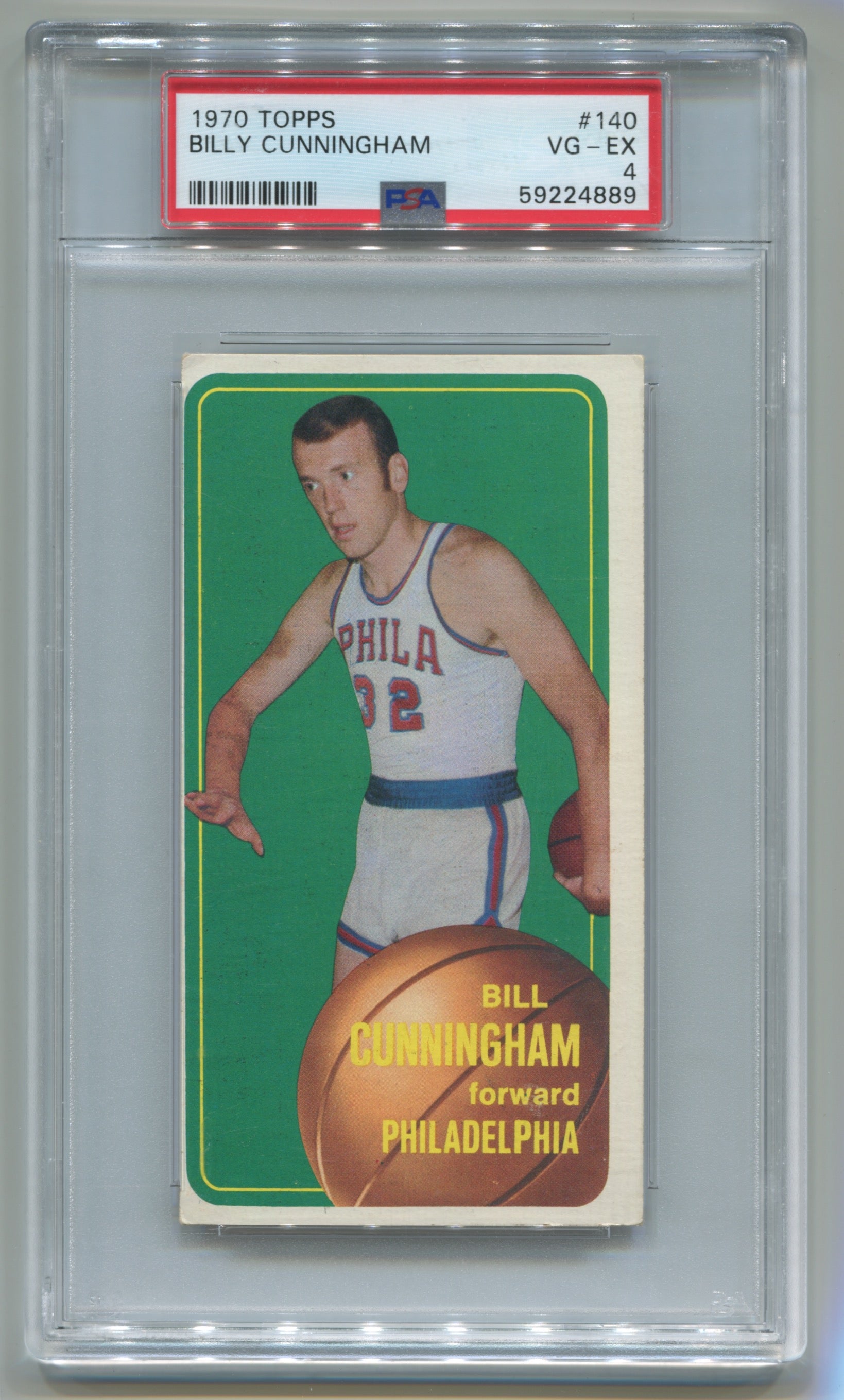 1970-71 Topps #140 Billy Cunningham PSA 4