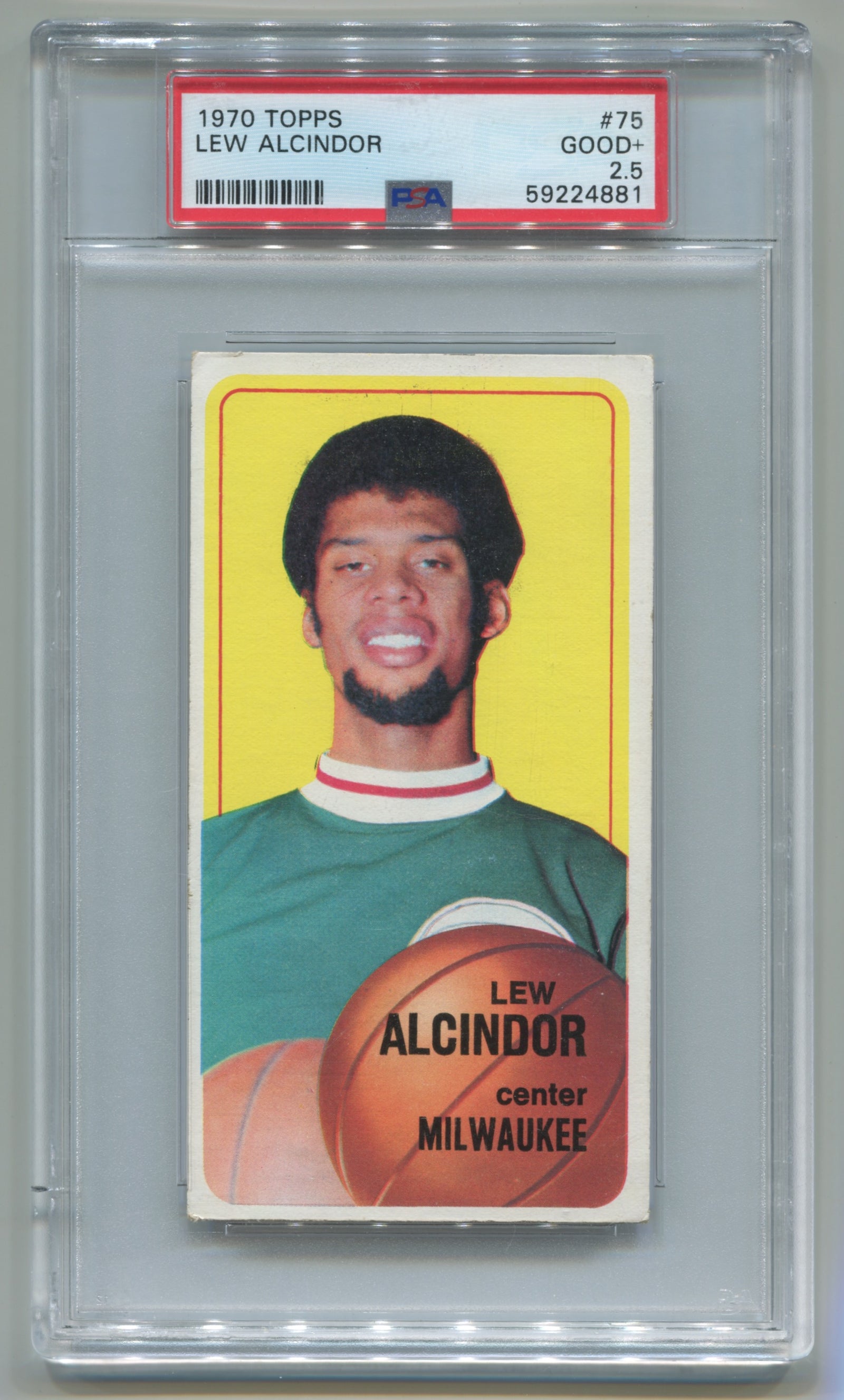 1970-71 Topps #75 Lew Alcindor PSA 2.5