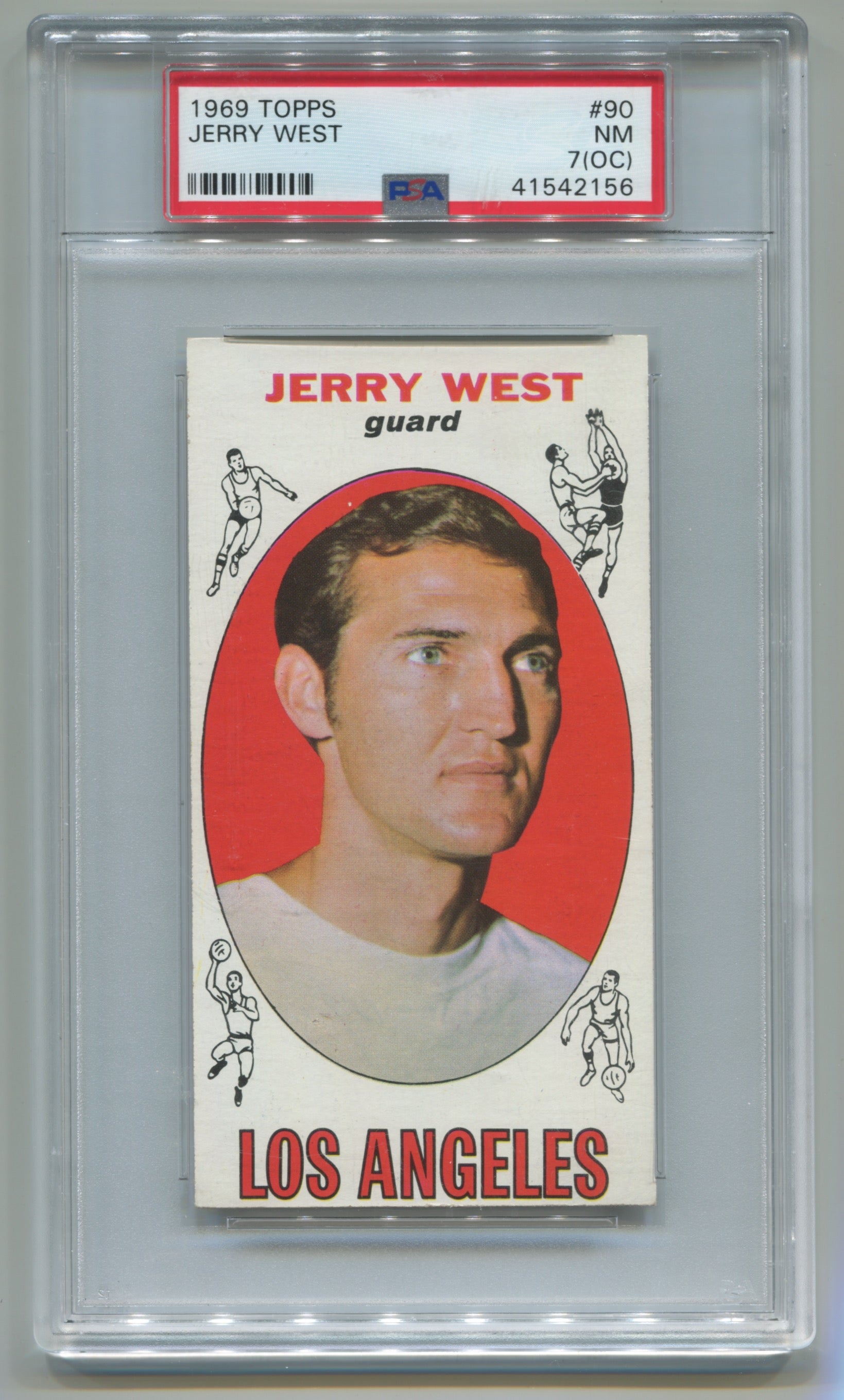 1969-70 Topps #90 Jerry West PSA 7(OC)