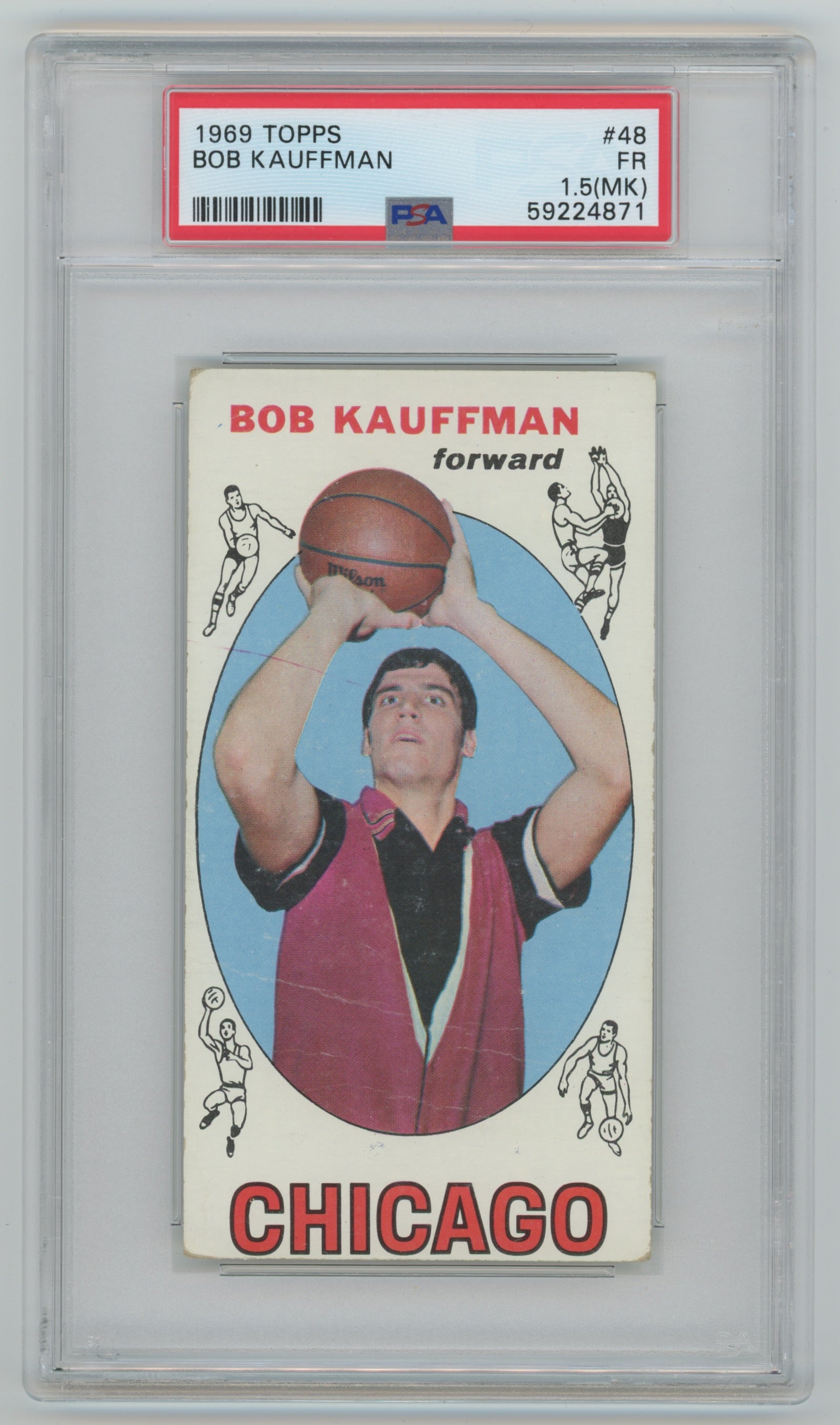 1969-70 Topps #48 Bob Kauffman PSA 1.5(MK) (Rookie)