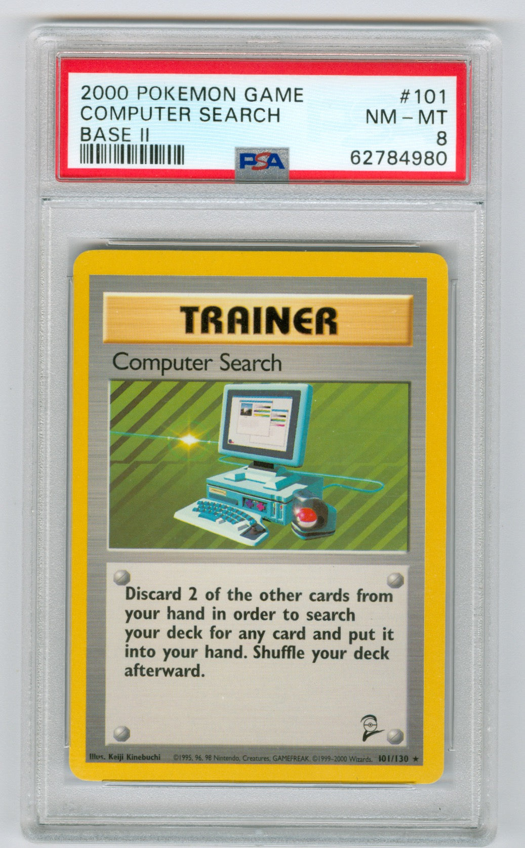 2000 Pokemon Base Set 2 #101 Computer Search PSA 8 | Eastridge Sports Cards