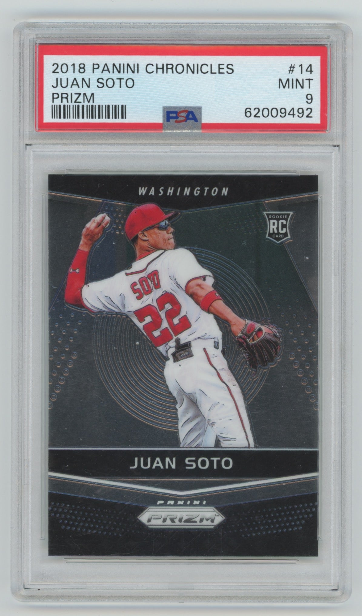 2020 Panini Chronicles Prizm #14 Juan Soto PSA 9 (Rookie)