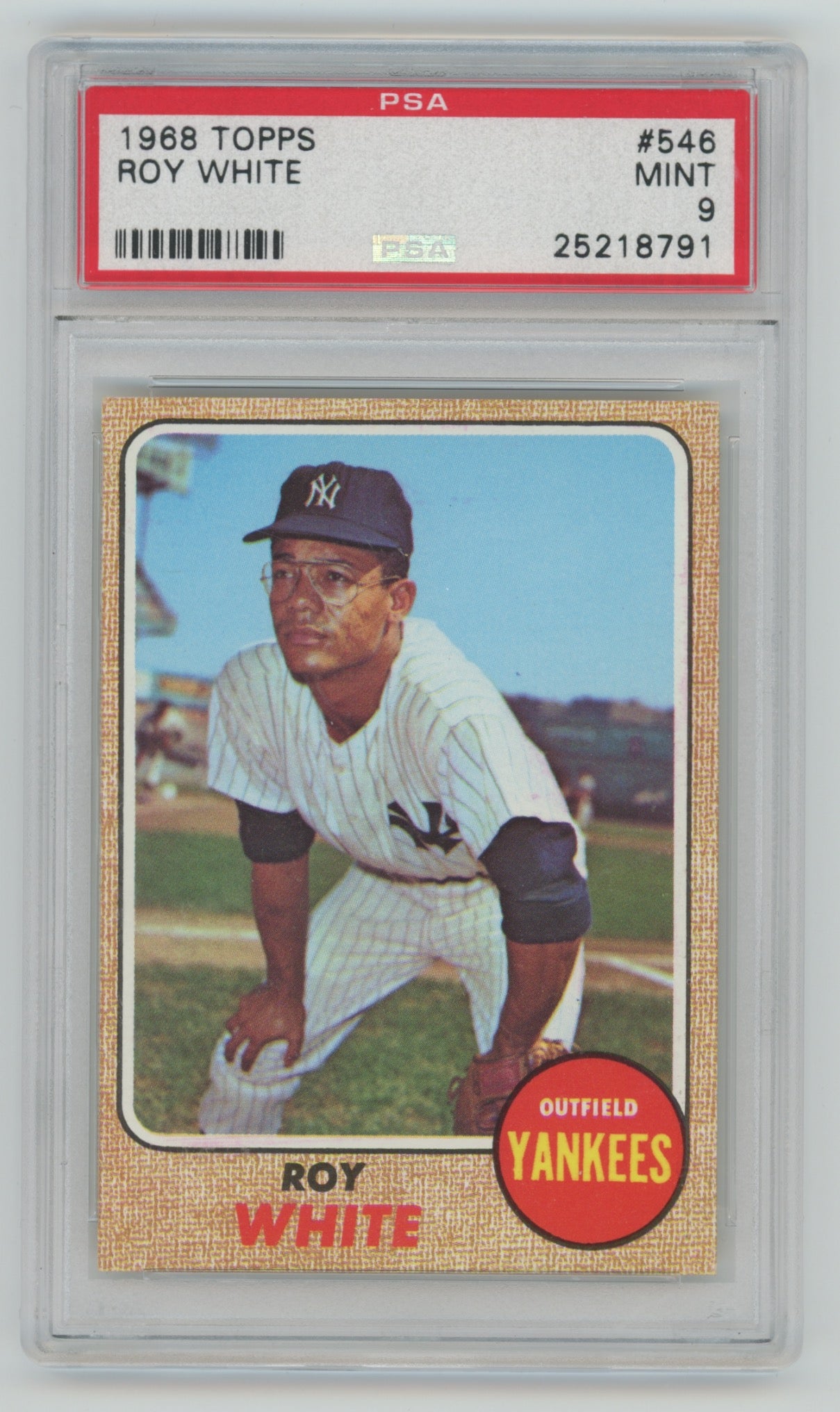 1968 Topps #546 Roy White PSA 9