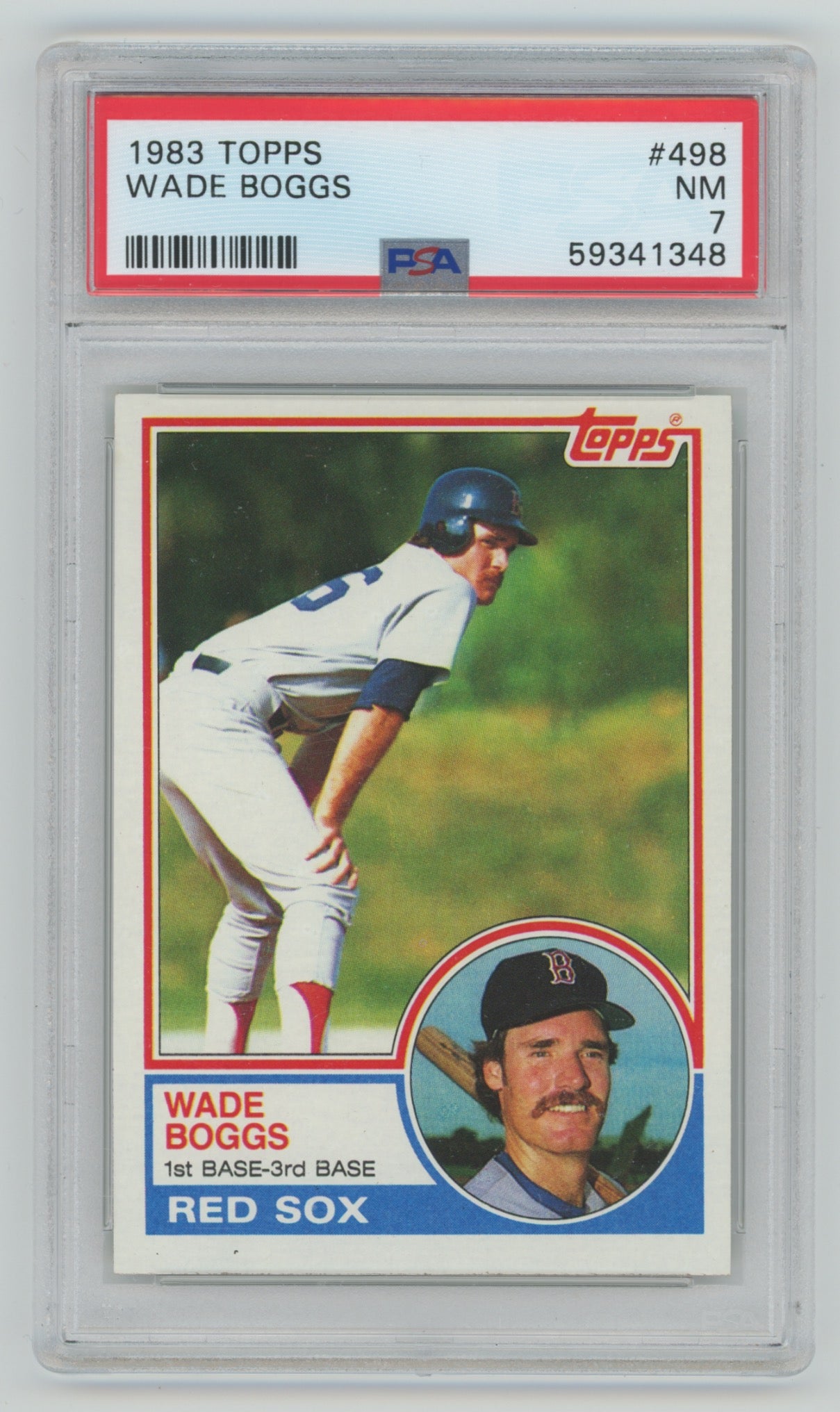 1983 Topps #498 Wade Boggs PSA 7 (Rookie)