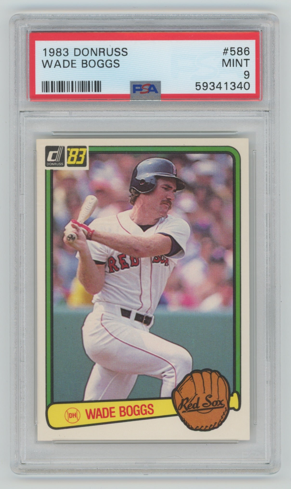1983 Donruss #586 Wade Boggs PSA 9 (Rookie)