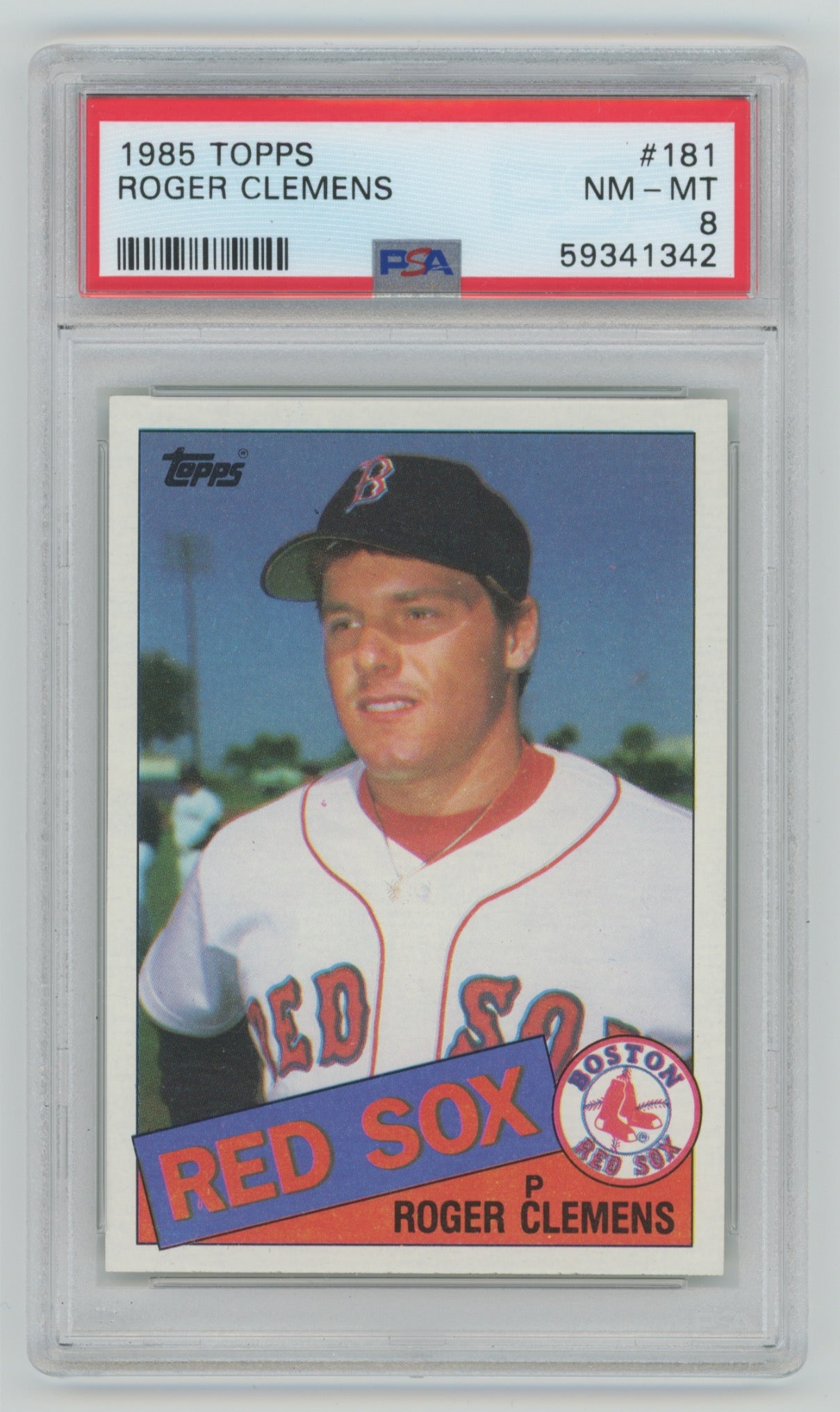 1985 Topps #181 Roger Clemens PSA 8 (Rookie)