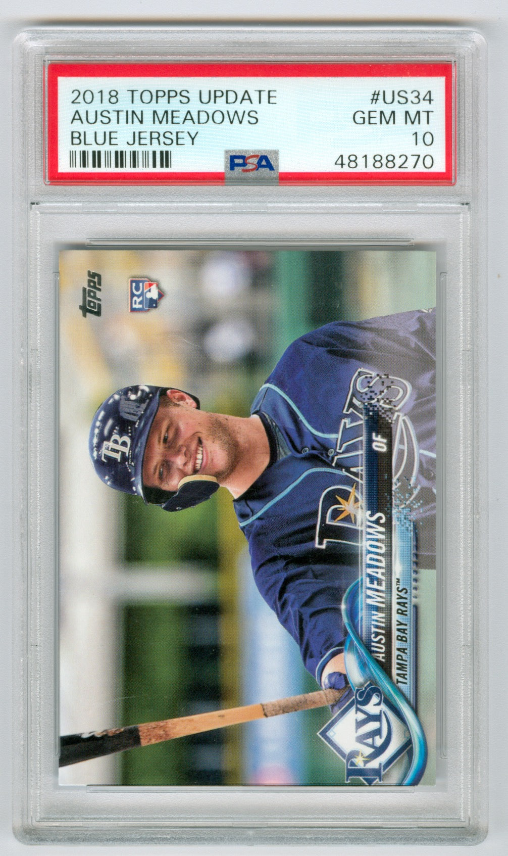 2018 Topps Update #US34 Austin Meadows PSA 10 (Rookie)