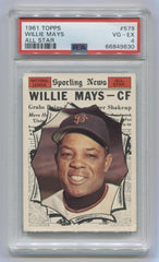 1961 Topps #579 Willie Mays PSA 4 | Eastridge Sports Cards