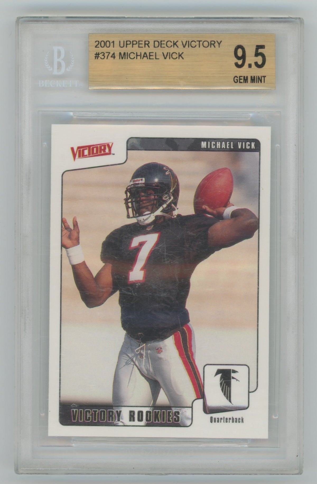 2001 Upper Deck Victory #374 Michael Vick BGS 9.5 (Rookie)