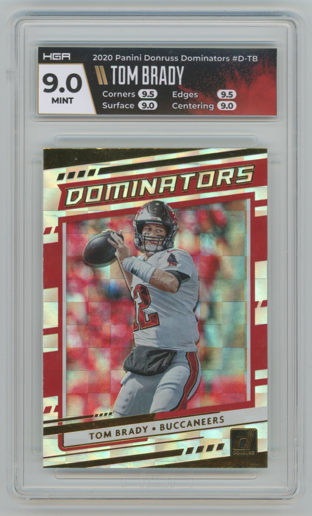 2020 Panini Donruss Dominators #D-TB Tom Brady HGA 9.0