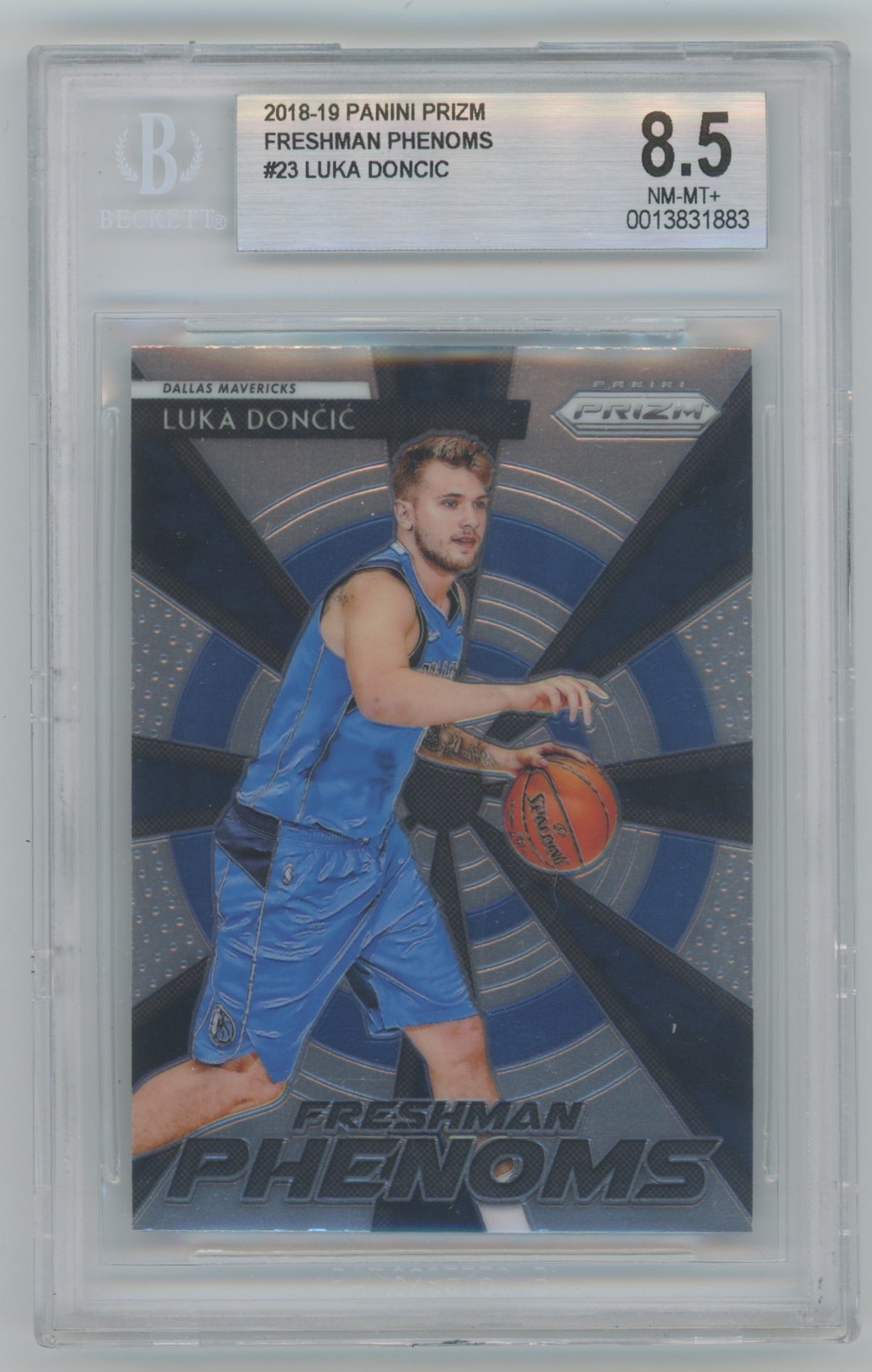 2018-19 Panini Prizm Freshman Phenoms #23 Luka Doncic BGS 8.5 (Rookie)