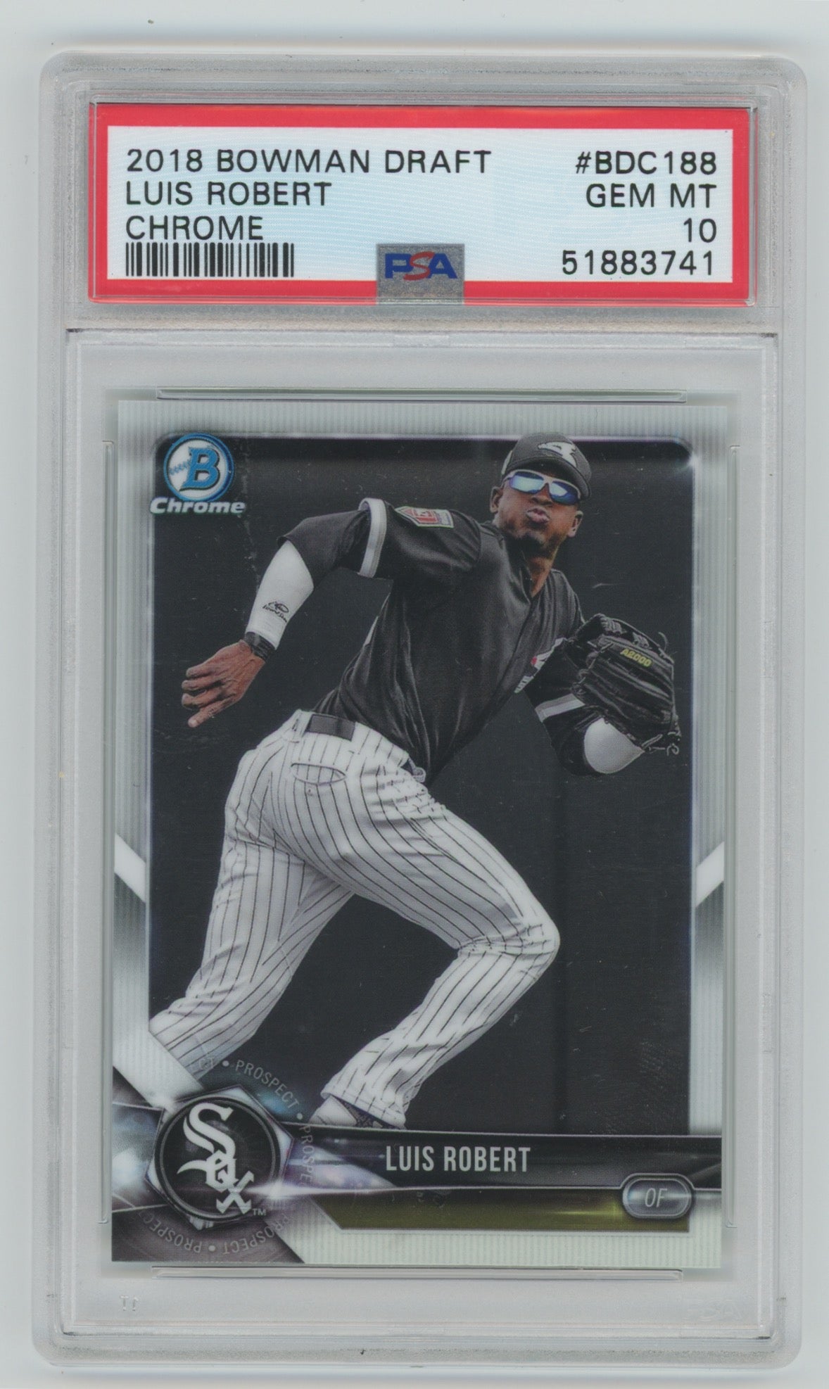 2018 Bowman Draft Chrome #BDC188 Luis Robert PSA 10