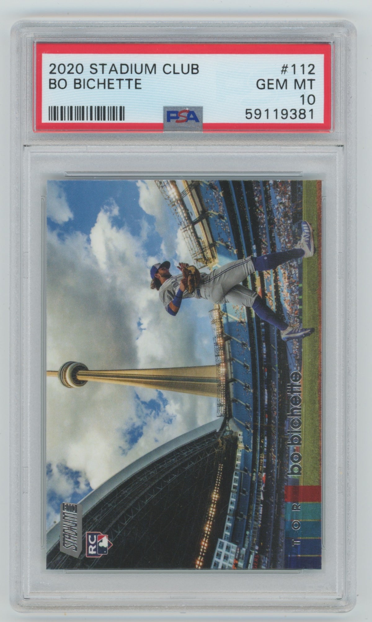 2020 Topps Stadium Club #112 Bo Bichette PSA 10 (Rookie)