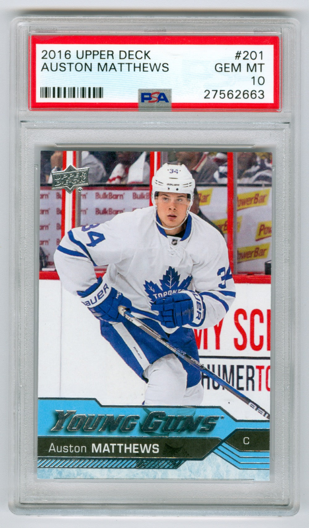 2016-17 Upper Deck #201 Auston Matthews PSA 10 (Rookie)