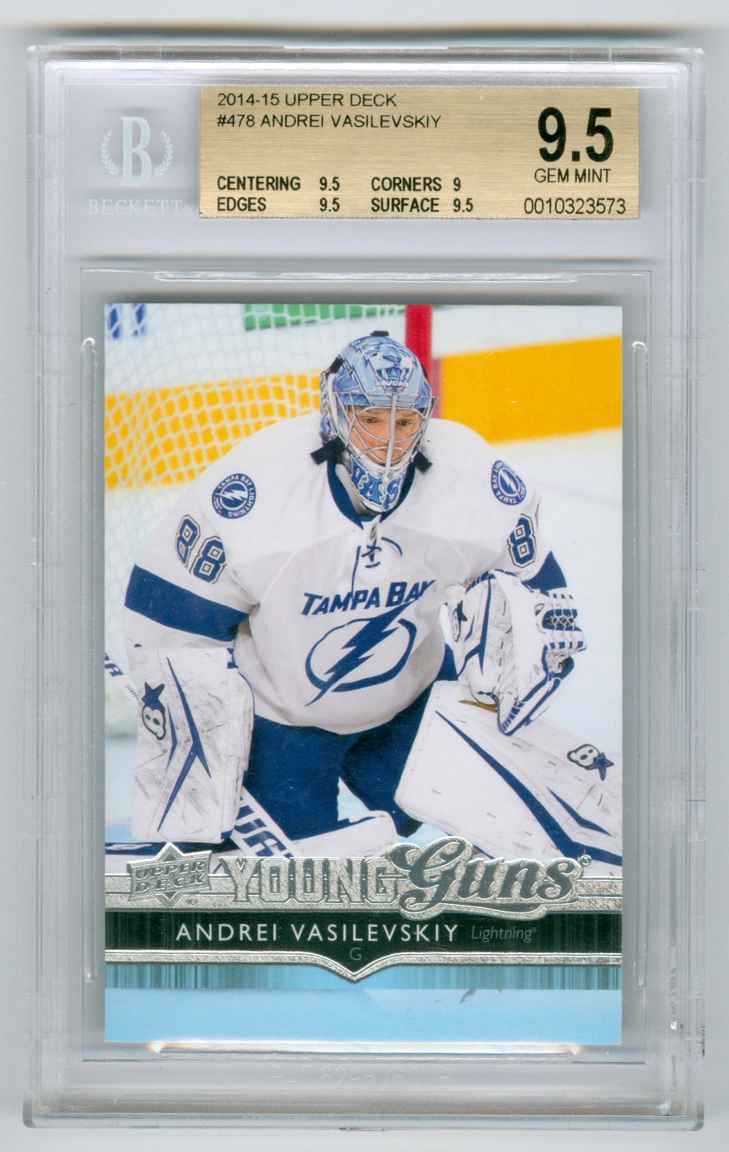 2014-15 Upper Deck #478 Andrei Vasilevskiy BGS 9.5 (Rookie)