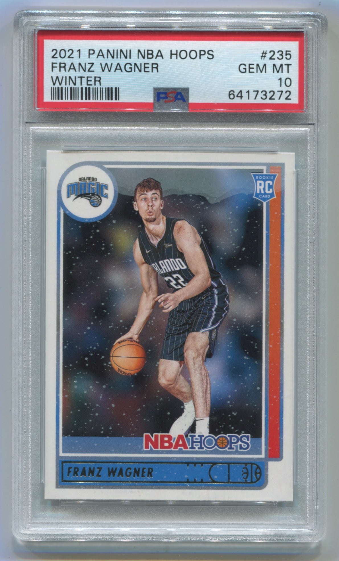 2021-22 NBA Hoops Winter #235 Franz Wagner PSA 10 (Rookie)