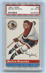 1954-55 Topps #24 Metro Prystai PSA 6 | Eastridge Sports Cards