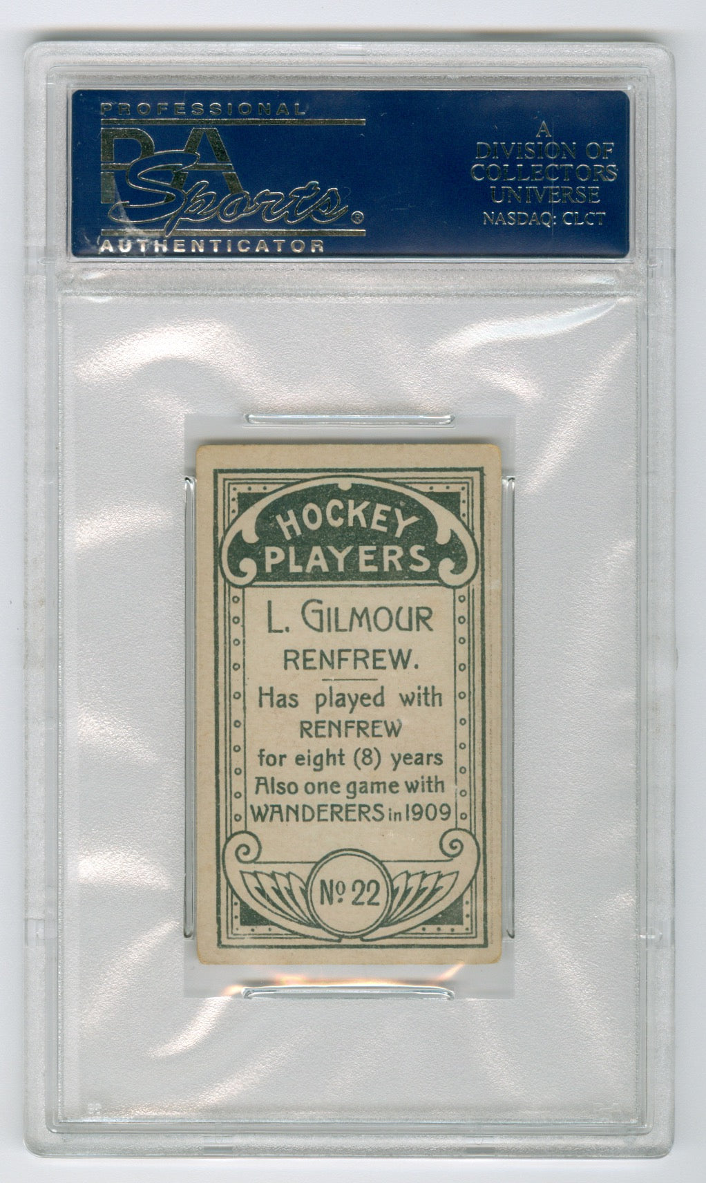 1911-12 C55 #22 Larry Gilmour PSA 3.5 (Rookie)