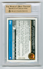 2010 Bowman Chrome Prospects Blue Refractor #BCP1 Stephen Strasburg #055/250 BGS 9.5 | Eastridge Sports Cards