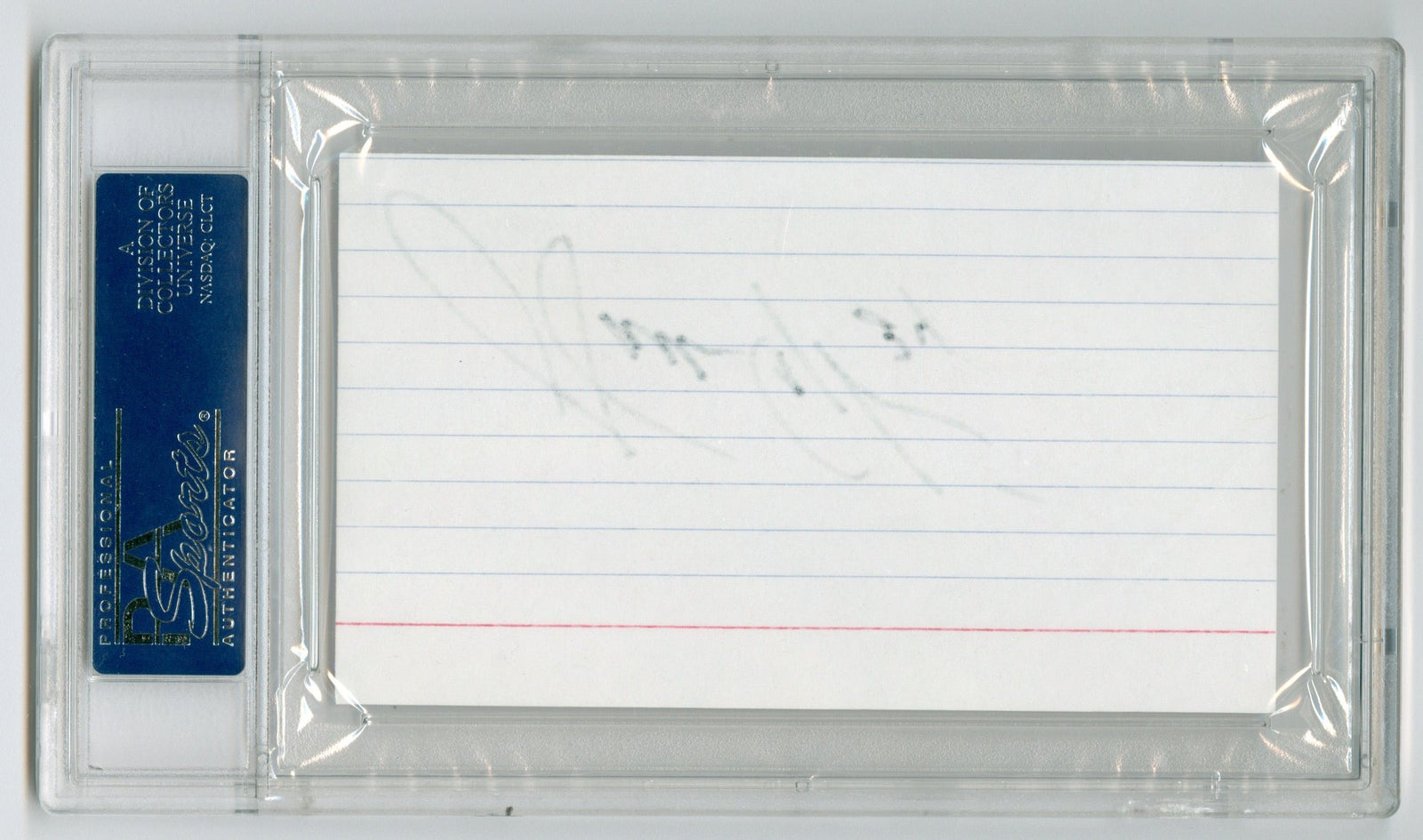 Walter Payton Signed Index Card PSA/DNA Certified