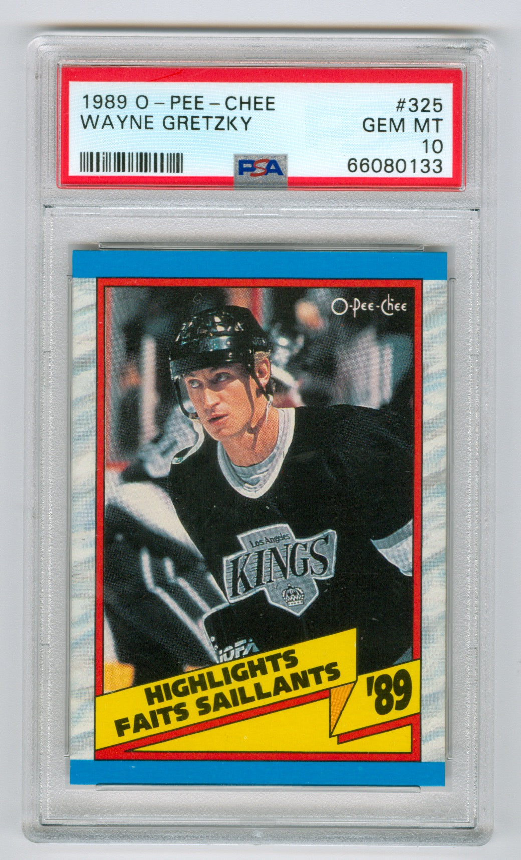 1989-90 O-Pee-Chee #325 Wayne Gretzky PSA 10
