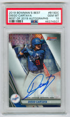 2019 Bowman's Best Best of 2019 Autographs #B19DC Diego Cartaya PSA 10 | Eastridge Sports Cards