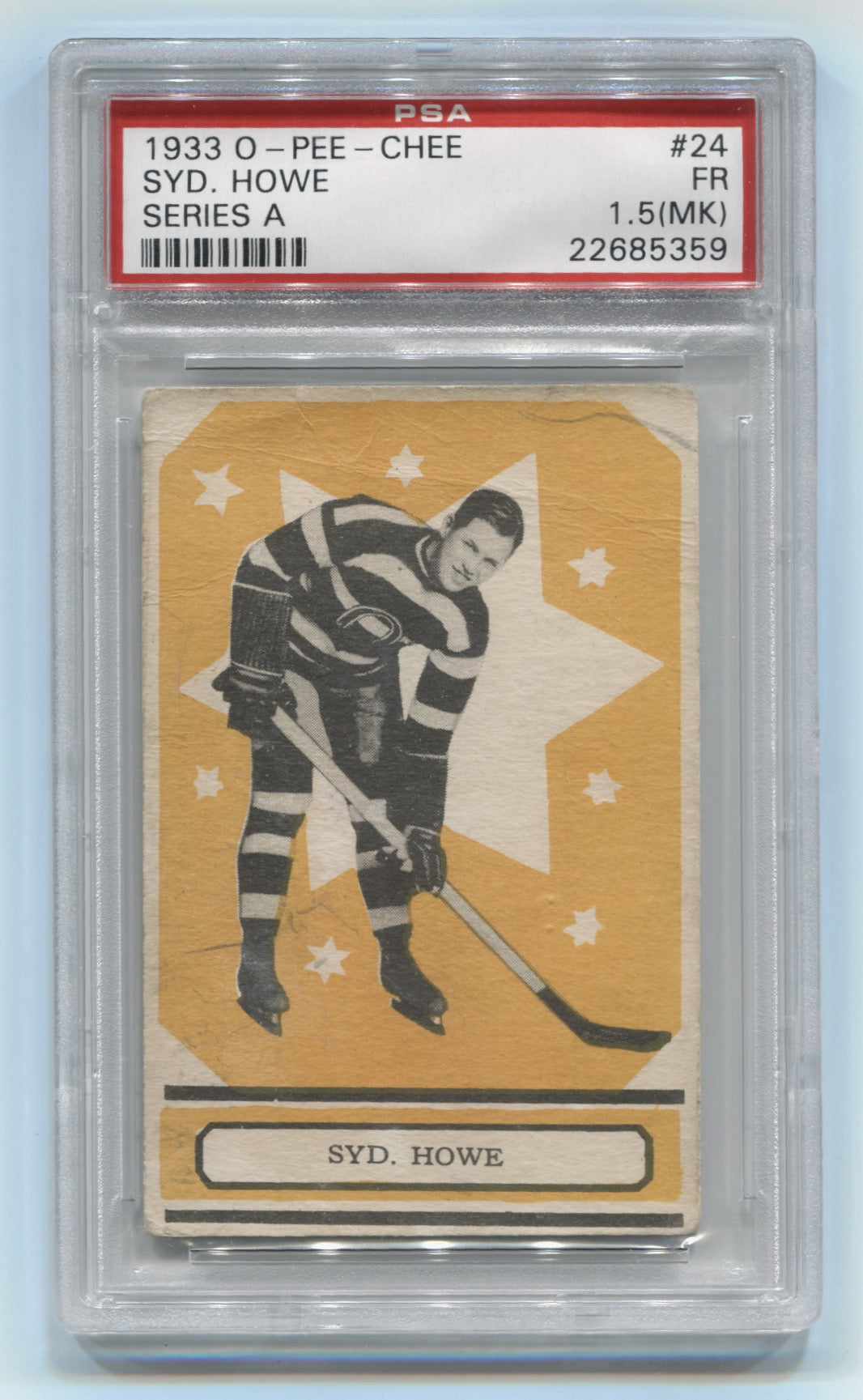 1933-34 O-Pee-Chee V304A #24 Syd Howe PSA 1.5(MK) (Rookie) | Eastridge Sports Cards