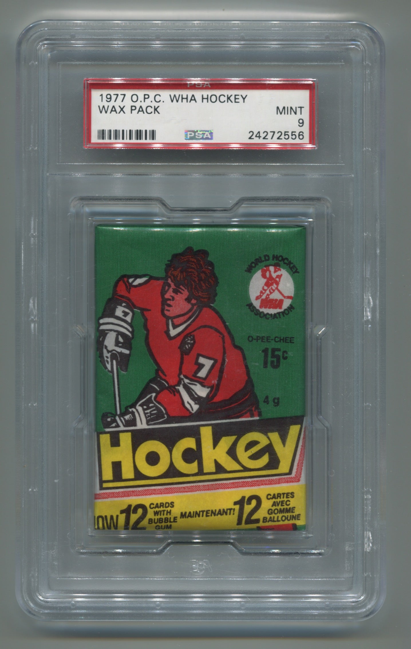 1977 O-Pee-Chee WHA Hockey Wax Pack PSA 9