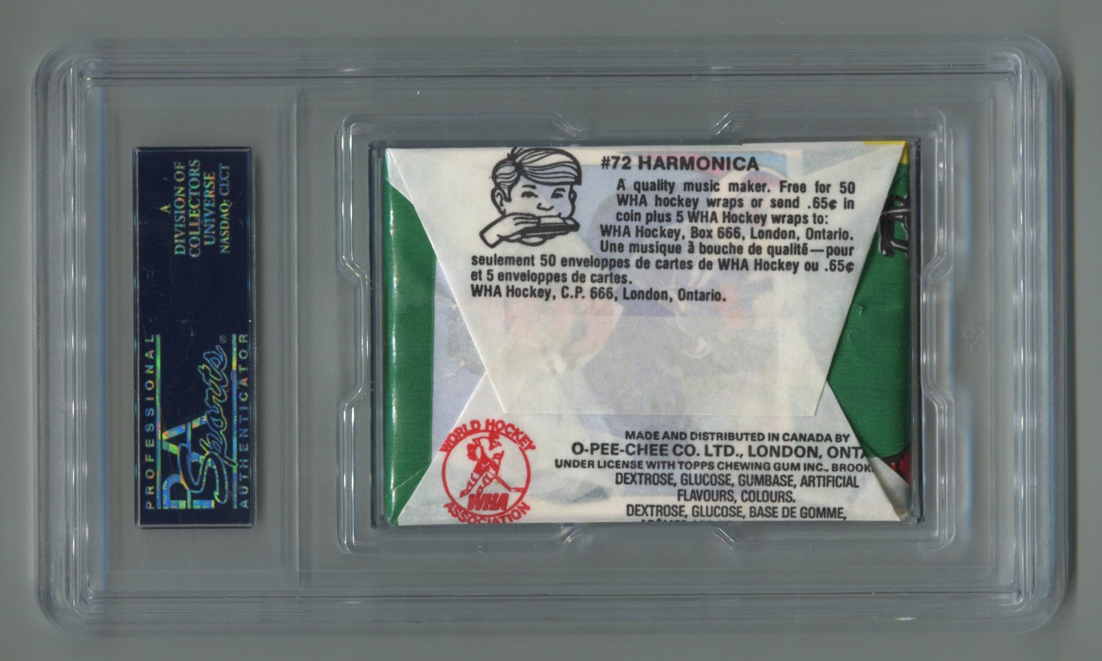 1977 O-Pee-Chee WHA Hockey Wax Pack PSA 9