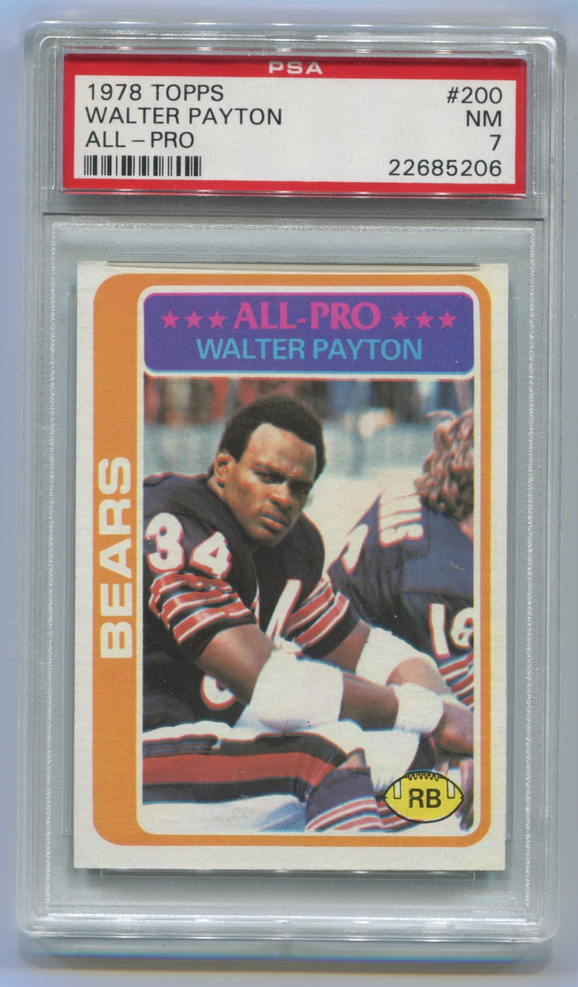 1978 Topps All-Pro #200 Walter Payton PSA 7