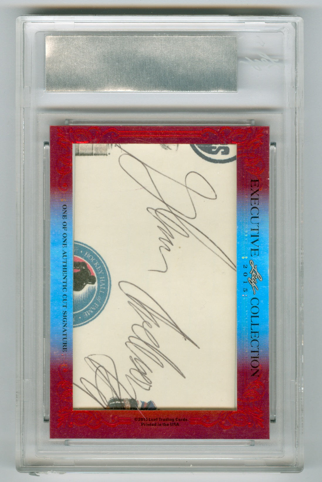 2015 Leaf Executive Collection Masterpiece Connor McDavid/ Glenn Anderson Auto #1/1